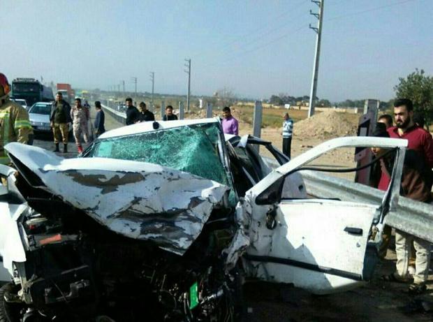 تصادف پراید و سمند در جنوب تهران 3 کشته برجای گذاشت