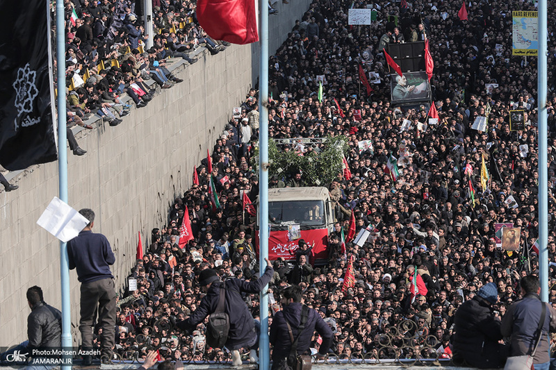 حضور میلیون ها تهرانی در تشییع پیکر مطهر سردار قاسم سلیمانی - 5