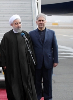 رئیس جمهوری از منطقه سیل زده غله زار آذرشهر بازدید کرد