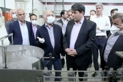 استاندار یزد از واحد تولید محلول ضد عفونی تفت بازدید کرد