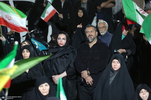 پنجاه و پنجمین شب اجتماع پر شور مردم در میدان تجریش