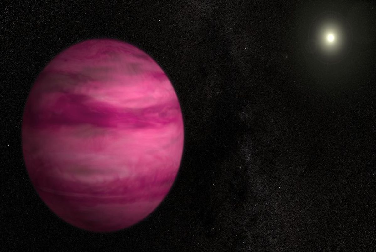 کشف یه سیاره غول پیکر به رنگ صورتی 