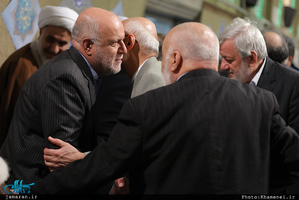 دیدار مسئولان نظام و سفرای کشورهای اسلامی با رهبر معظم انقلاب 