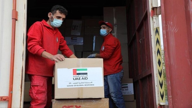 محموله جدید کمک های امارات متحده عربی به دمشق رسید+عکس