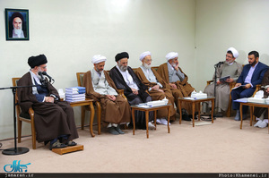 دیدار دست‌اندرکاران همایش نکوداشت حکیم آقاعلی مدرس زنوزی با رهبر معظم انقلاب