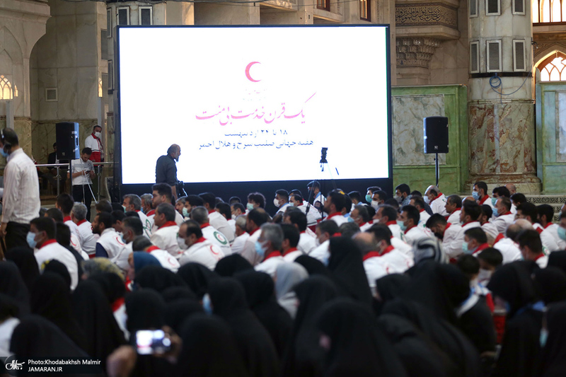 تجدید میثاق اعضا و مسئولان هلال‌احمر با آرمان‌های امام خمینی (س)