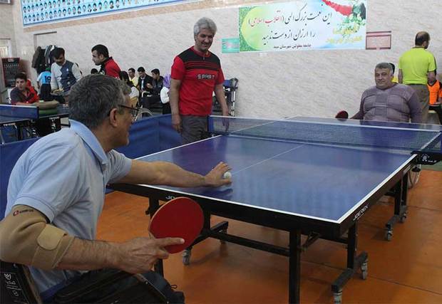 مسابقات تنیس روی میز معلولان استان یزد در میبد برگزار شد