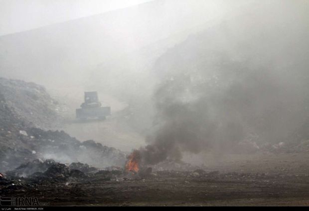 دود زباله‌ در چشم کرمانشاه