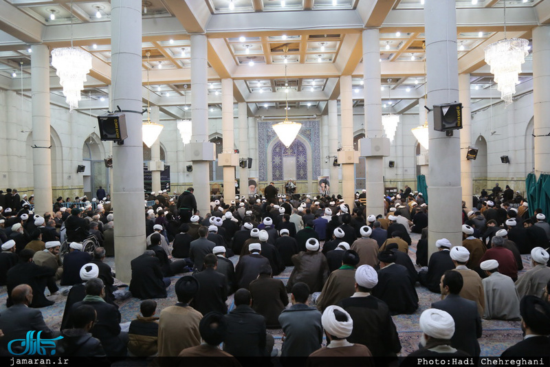 مراسم هفتمین روز درگذشت آیت الله ابن الرضا(ره) در مسجد اعظم قم