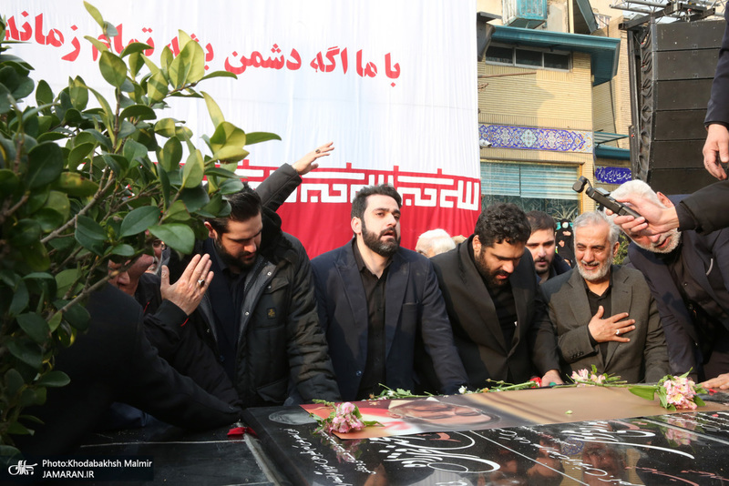 مراسم تشييع شهيد درياسالار علی شمخانی در امام زاده صالح (ع)