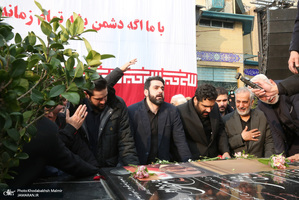 مراسم تشييع شهيد درياسالار علی شمخانی در امام زاده صالح (ع)
