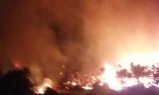 آتش سوزی در منوجان موجب قطع برق سه روستا شد