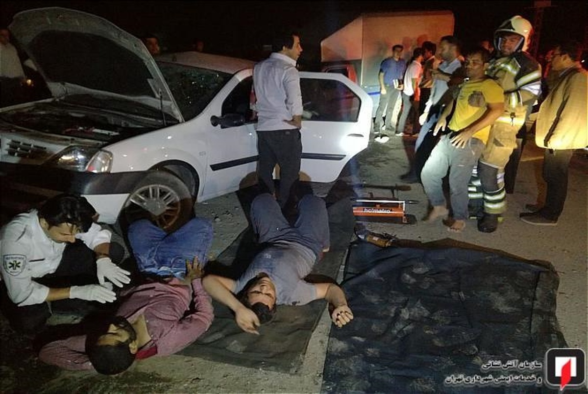  تصادف ۲ ال‌نود با وانت‌بار در جاده خاوران یک کشته و 5 زخمی برجای گذاشت+تصاویر