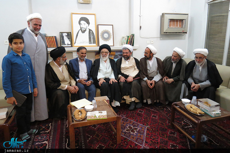 دیدار اعضای موسسه تنظیم و نشر آثار امام خمینی(س) نمایندگی قم با جمعی از مراجع و علما