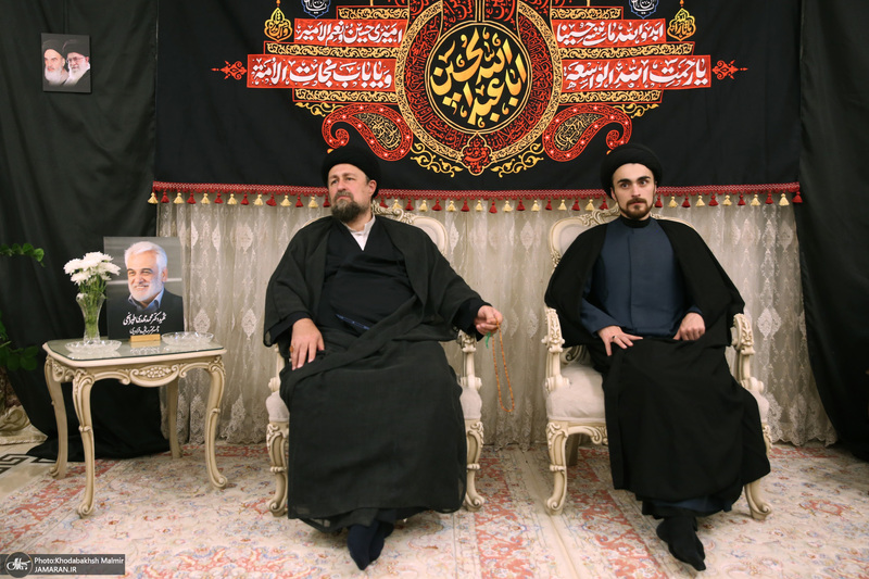 حضور سیدحسن خمینی در منزل شهیدان طهرانچی