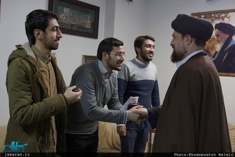 دیدار اعضای شورای مرکزی انجمن اسلامی دانشجویان دانشگاه تهران و علوم پزشکی تهران با سید حسن خمینی