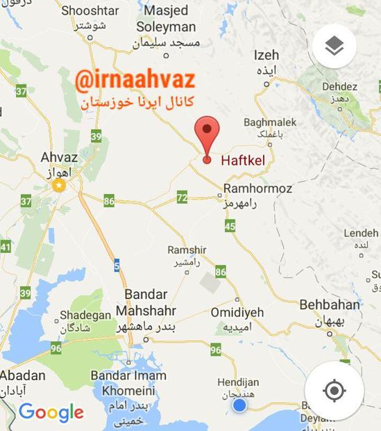 زمین لرزه نسبتا قوی هفتکل در استان خوزستان را لرزاند