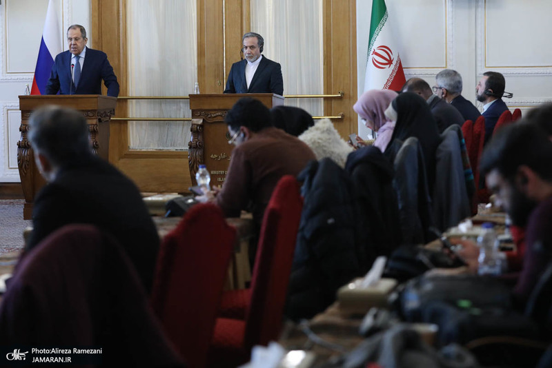 نشست خبری مشترک وزرای خارجه ایران و روسیه