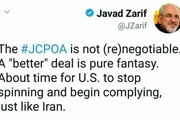 واکنش ظریف به ادعای آمریکایی ها در مورد مذاکره مجدد