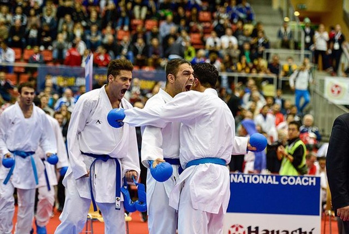 تیم ملی کاراته ایران برای اولین بار نایب قهرمان جهان شد/ کومیته مردان قهرمان شد