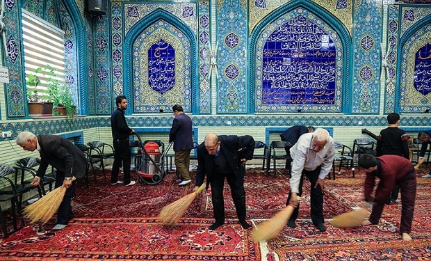 69 مسجد بندرانزلی برای استقبال از ماه رمضان غبارروبی شد