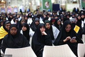 مراسم چهلم شهید سیدحسن نصرالله و سرلشکر نیلفروشان در حرم امام خمینی (س)