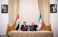 نشست خبری مشترک علی لاریجانی با قاسم الاعرجی، مشاور امنیت ملی جمهوری عراق (4)