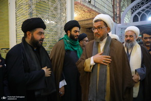 مراسم چهلمین روز درگذشت مرحوم آیت الله سید هادی سیستانی در قم‎