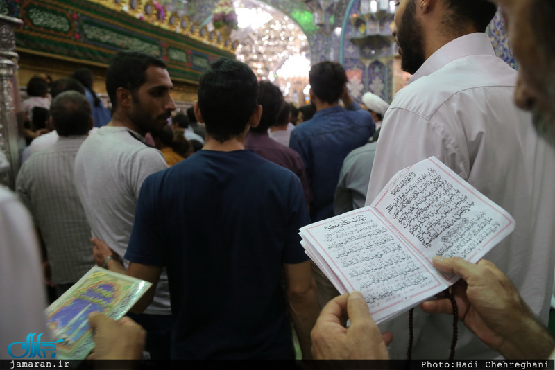 حال و هوای حرم کریمه اهل بیت(ع) در شب میلاد امام رضا(ع)