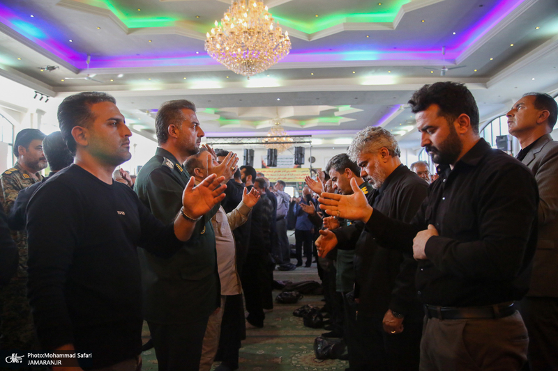 مراسم هفتمین روز شهادت سرلشگر پاسدار شهید مجید خادمی در روستای امیر حاجیلو - فسا