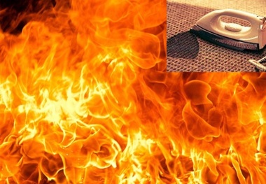 اتو منزل مسکونی را به آتش کشید