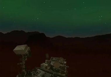 نورافشانی بی‌سابقه در آسمان مریخ