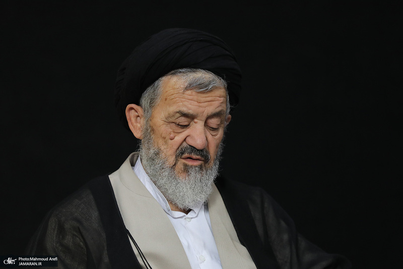 مراسم تشییع پیکر آیت‌الله اختری / حجت الاسلام و المسلمین رضا اکرمی