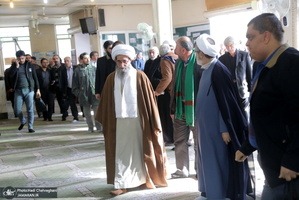 مراسم تشییع و خاکسپاری همشیره مرحوم آیت الله شهاب الدین اشراقی