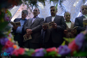 تجدید میثاق کارکنان معاونت امور تعاون وزارت کار  با آرمان های حضرت امام(س)