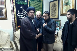 حضور سید حسن خمینی در منزل شهید حاج قاسم سلیمانی