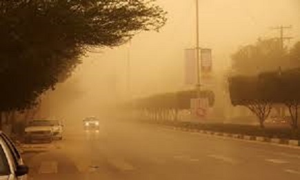 افزایش غلظت گرد و غبار  در برخی شهرستان های خوزستان