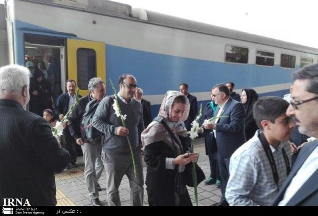 پنجمین قطار گردشگری وارد نیشابور شد