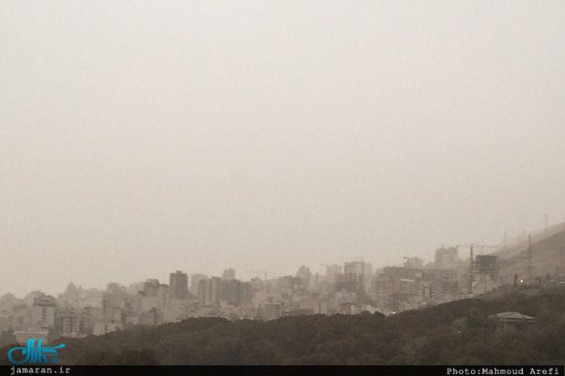 ببینید/ هوای تهران، کرج و قزوین خطرناک شد! دلیل این گرد و و غبار چیست؟!