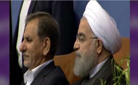 حضور روحانی و جهانگیری در همایش انتخاباتی سلام آزادی