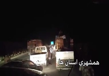 حمله راهزنان به محموله چادرهای زلزله زدگان 