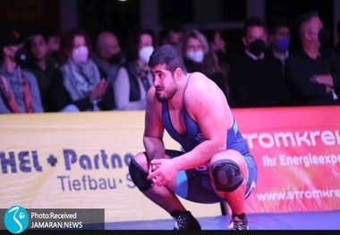مدال برنز سنگین وزن ایرانی برای آلمان در کشتی آزاد قهرمانی اروپا