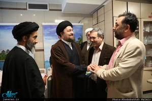 عیادت سید حسن خمینی از حجت الاسلام و المسلمین سید مهدی طباطبایی