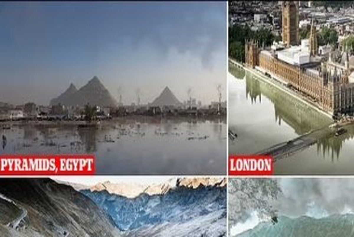 آینده تلخ اهرام مصر ، بیگ بن لندن ، نیویورک و... تا سال 2050