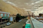 لحظه ترسناک ورود طوفان به آران و بیدگل + عکس