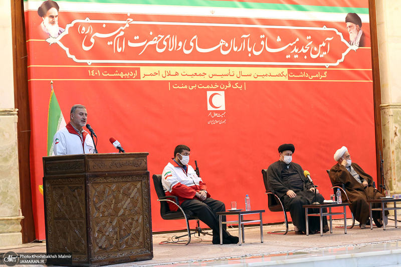 تجدید میثاق اعضا و مسئولان هلال‌احمر با آرمان‌های امام خمینی (س)