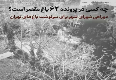 چه کسی در پرونده 62 باغ مقصر است؟
