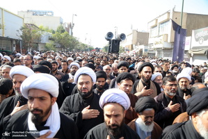 دسته عزاداری شهادت امام عسکری(ع) با حضور آیت العظمی وحید خراسانی