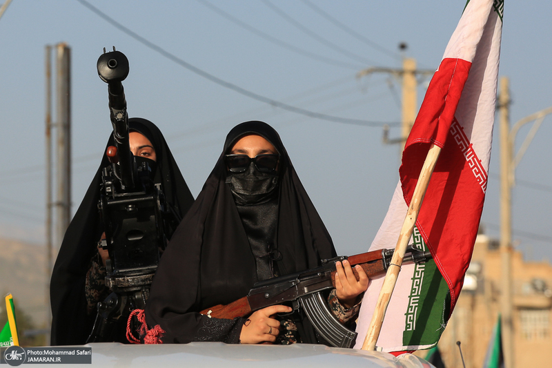 رزمایش «دختران جان‌فدای ایران» در فسا