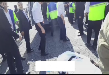 آخرین تصاویر از محل حادثه اتوبوس در دانشگاه علوم تحقیقات تهران
